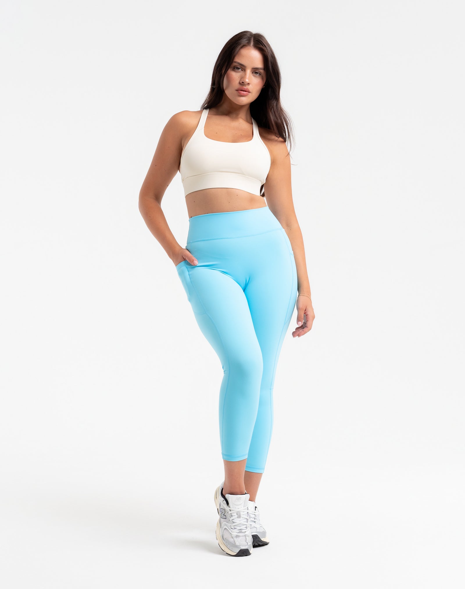 Ascend Pocket Leggings 23" - Baby Blue