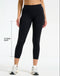 Ascend Pocket Mid-Waist Leggings 23" - Black