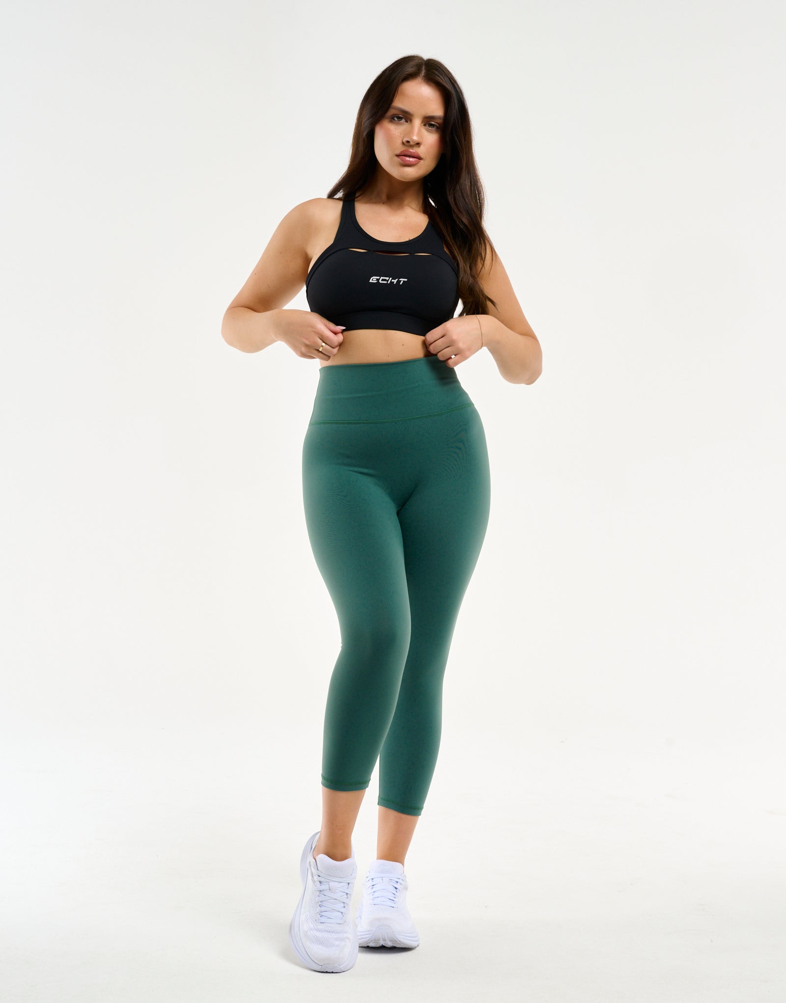 All Day Crop Leggings - Green