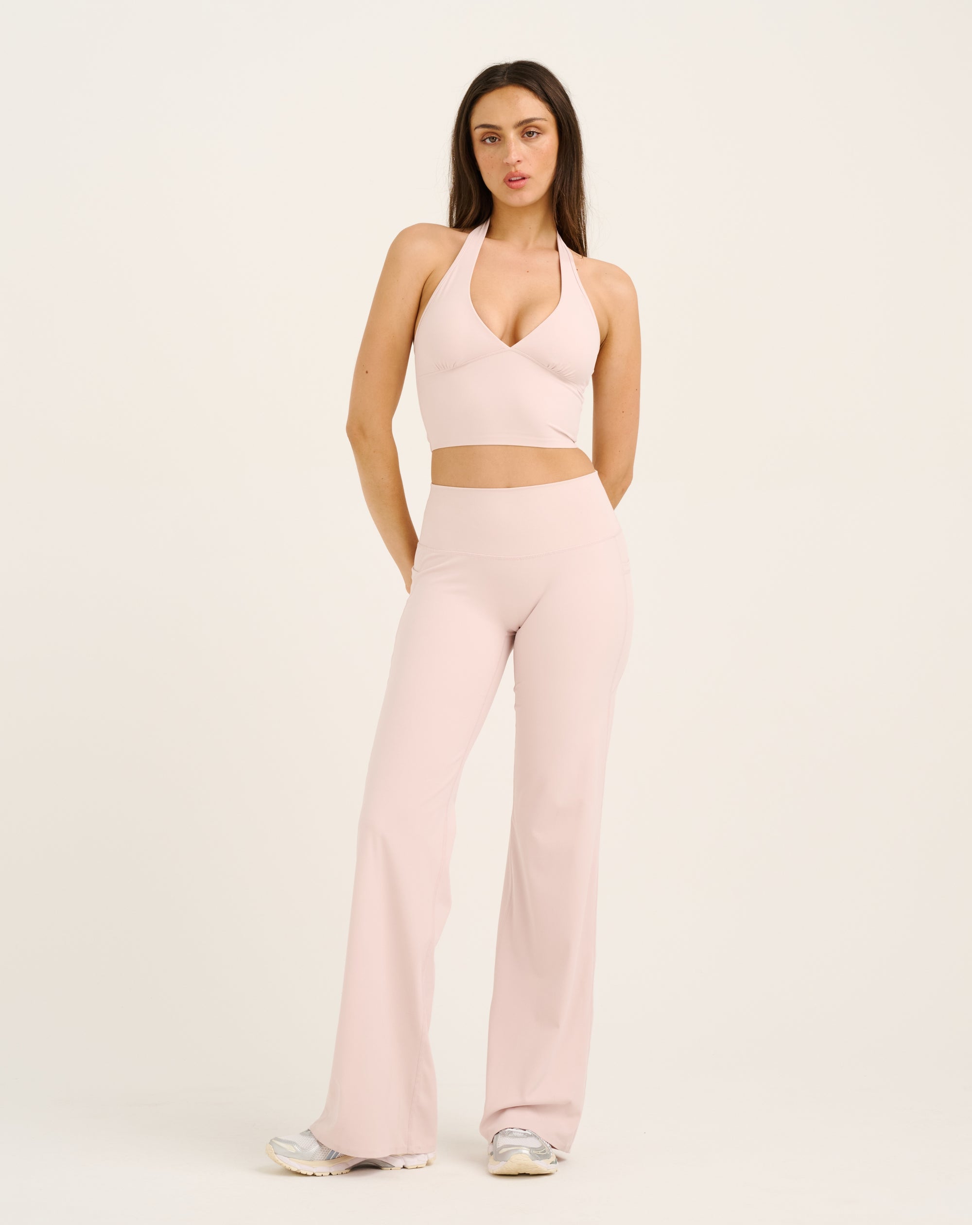 Lycra Halter Tank - Mauve