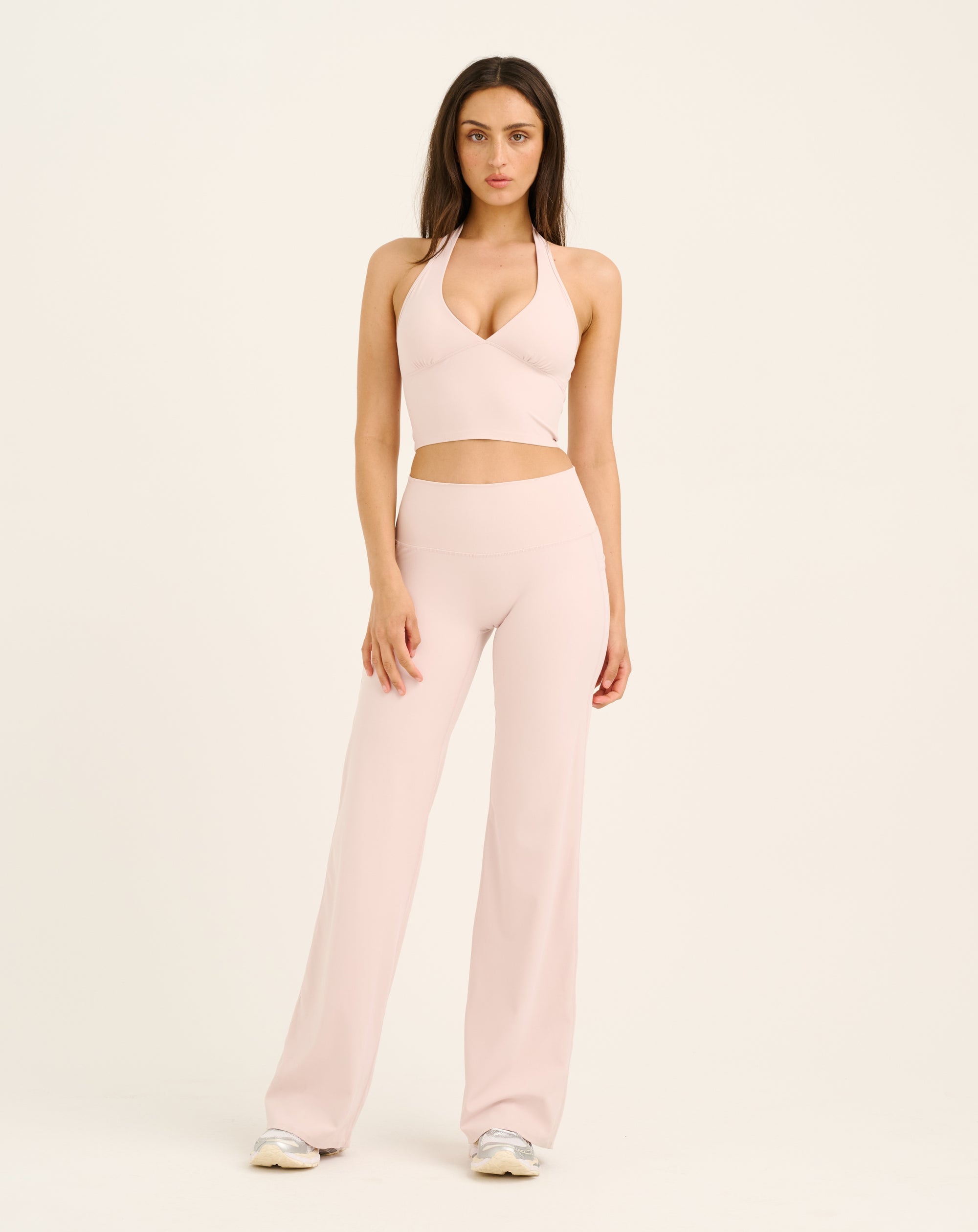 Lycra Halter Tank - Mauve