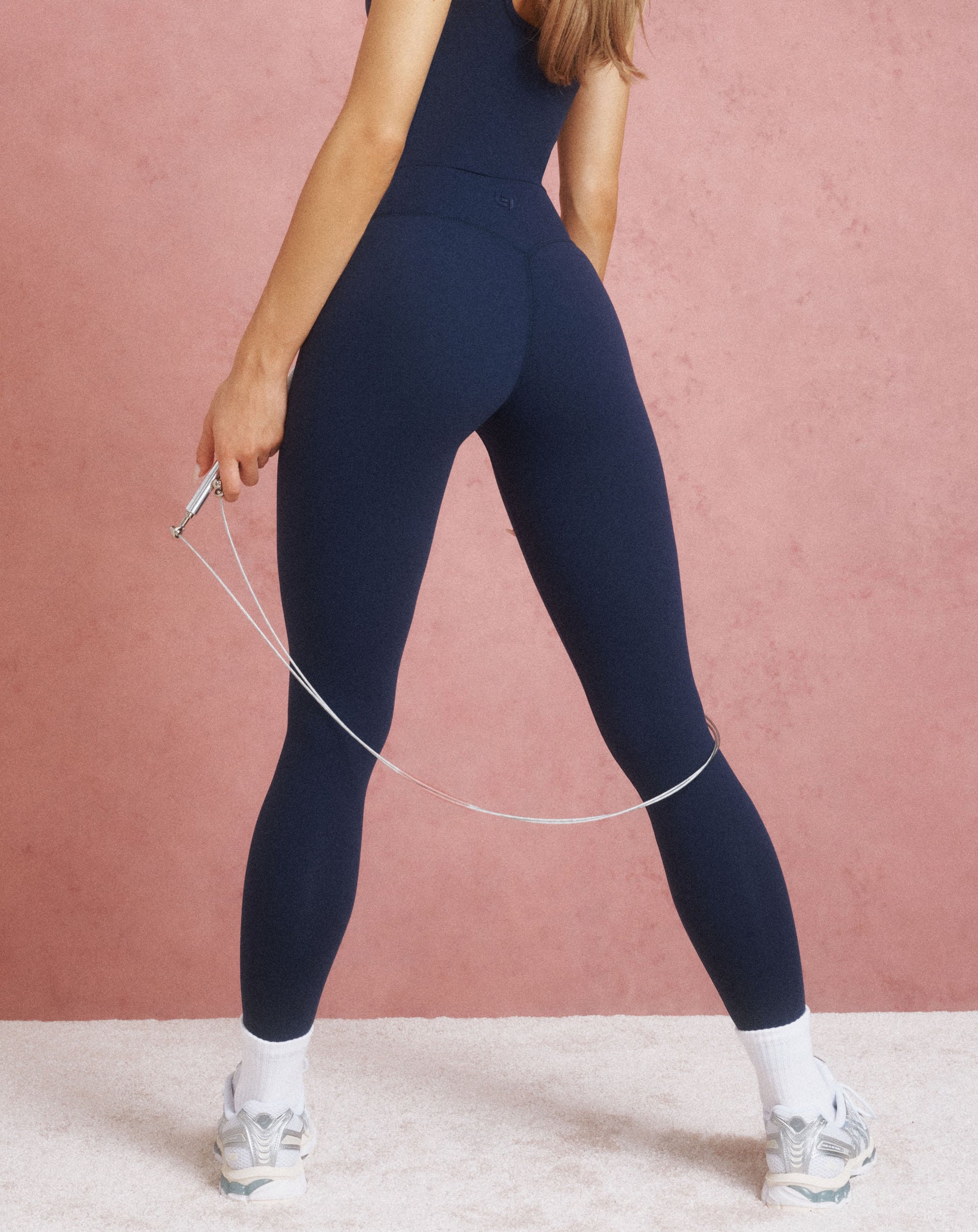 Lycra Invisible Scrunch Leggings - Navy
