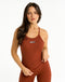 Air Support Tank with Built in Bra Shelf - Brown
