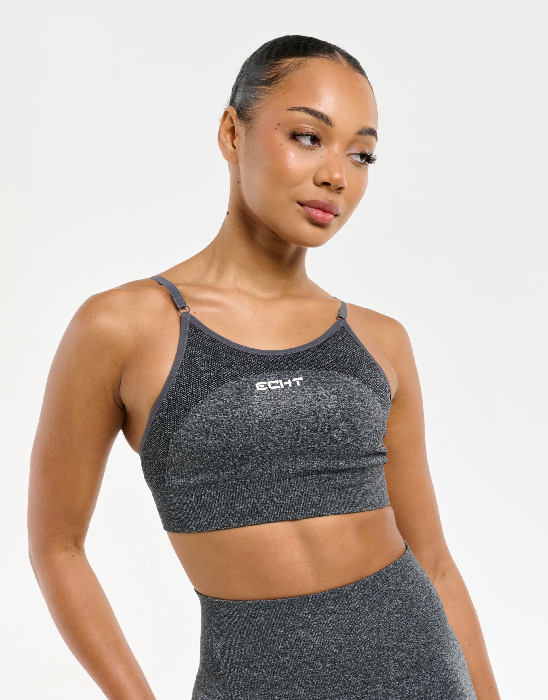 Arise Key Seamless Sports Bra - Charcoal