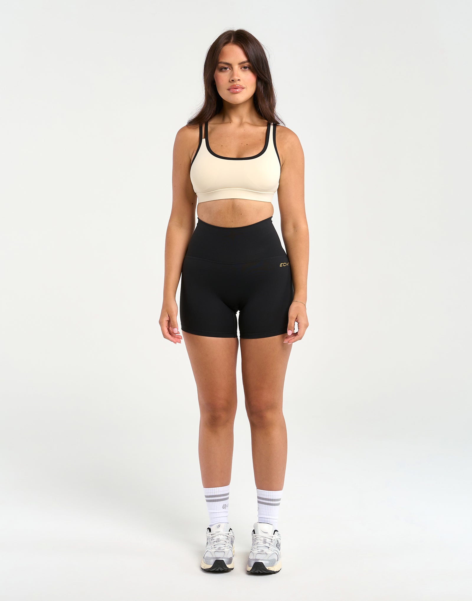 Asymmetric Sports Bra - Taupe