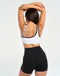 Asymmetric Sports Bra - White