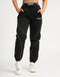 Bubble Banded Jogger Sweatpants - Black/Silver