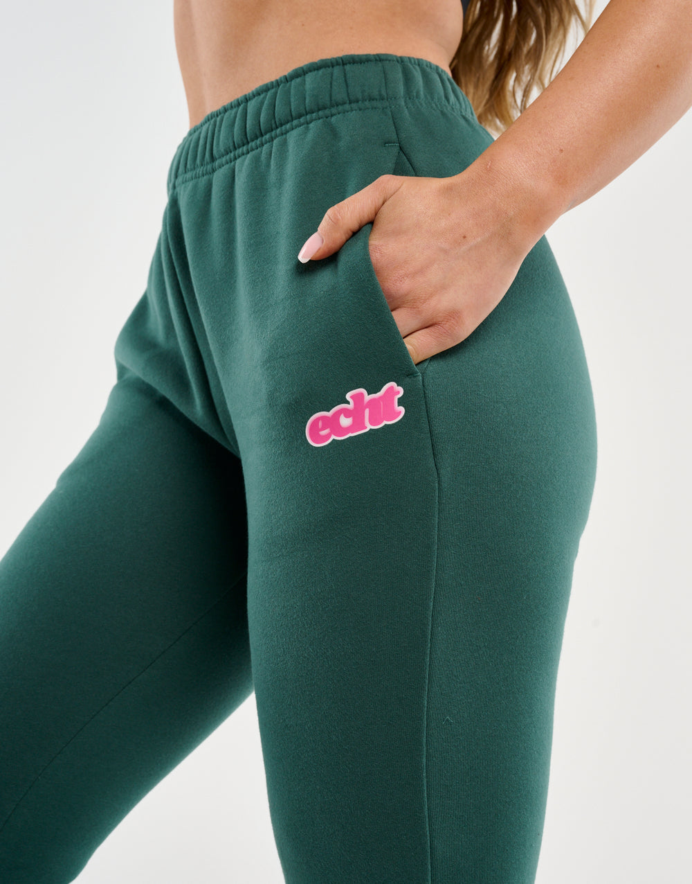 Blur Flare Sweatpants - Green