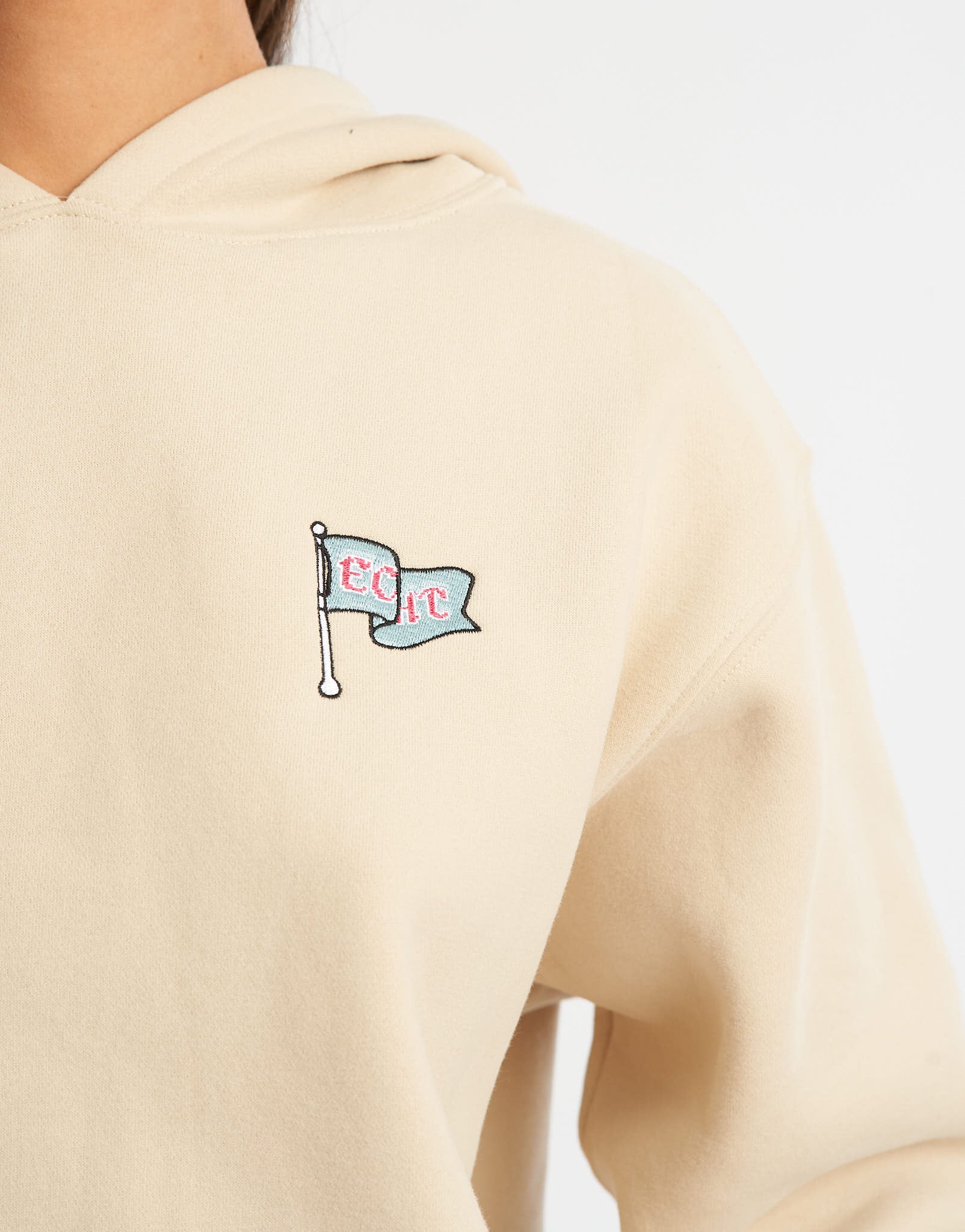 Flag Hoodie - Oatmeal