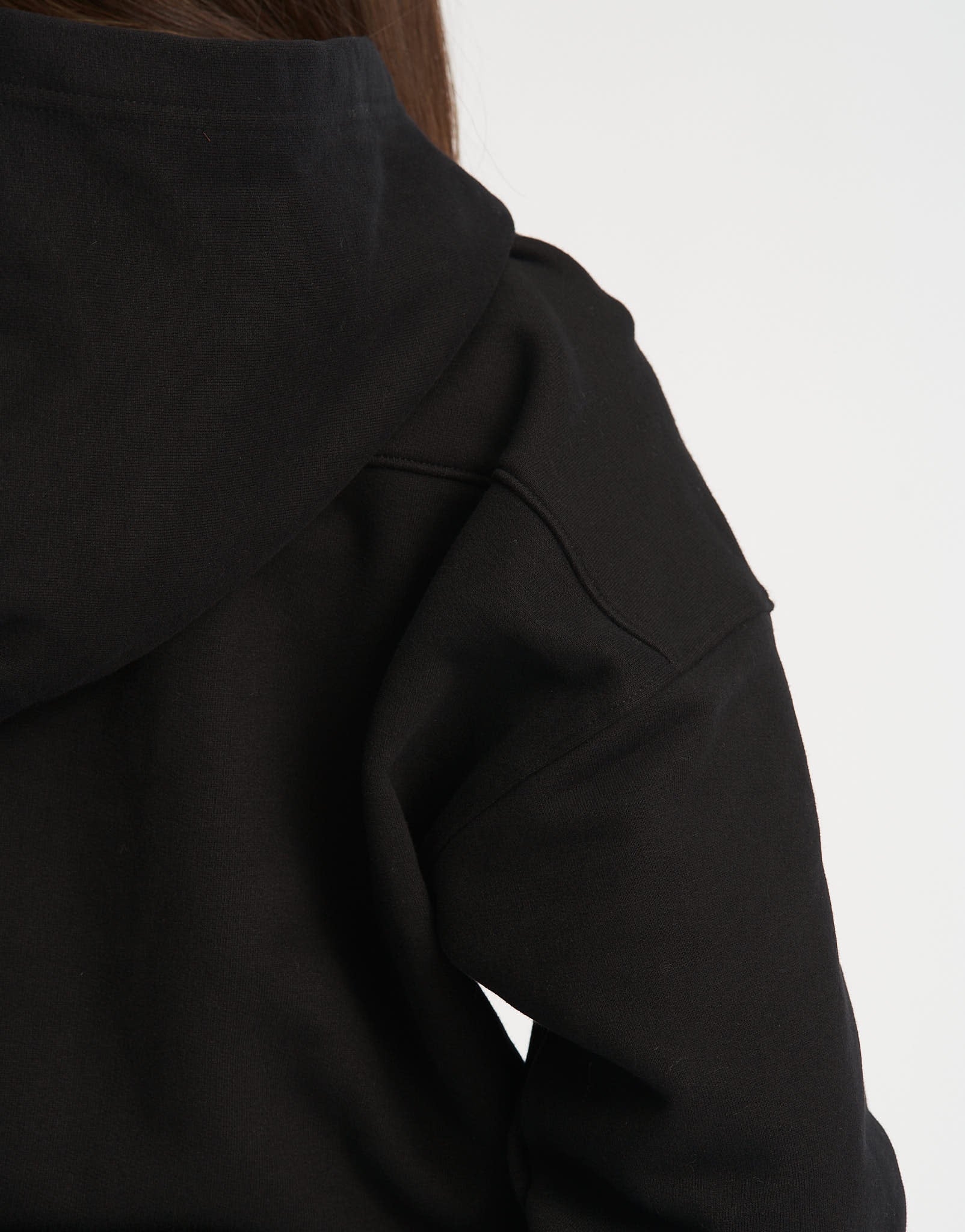 Flag 1/4 Zip Pullover - Black