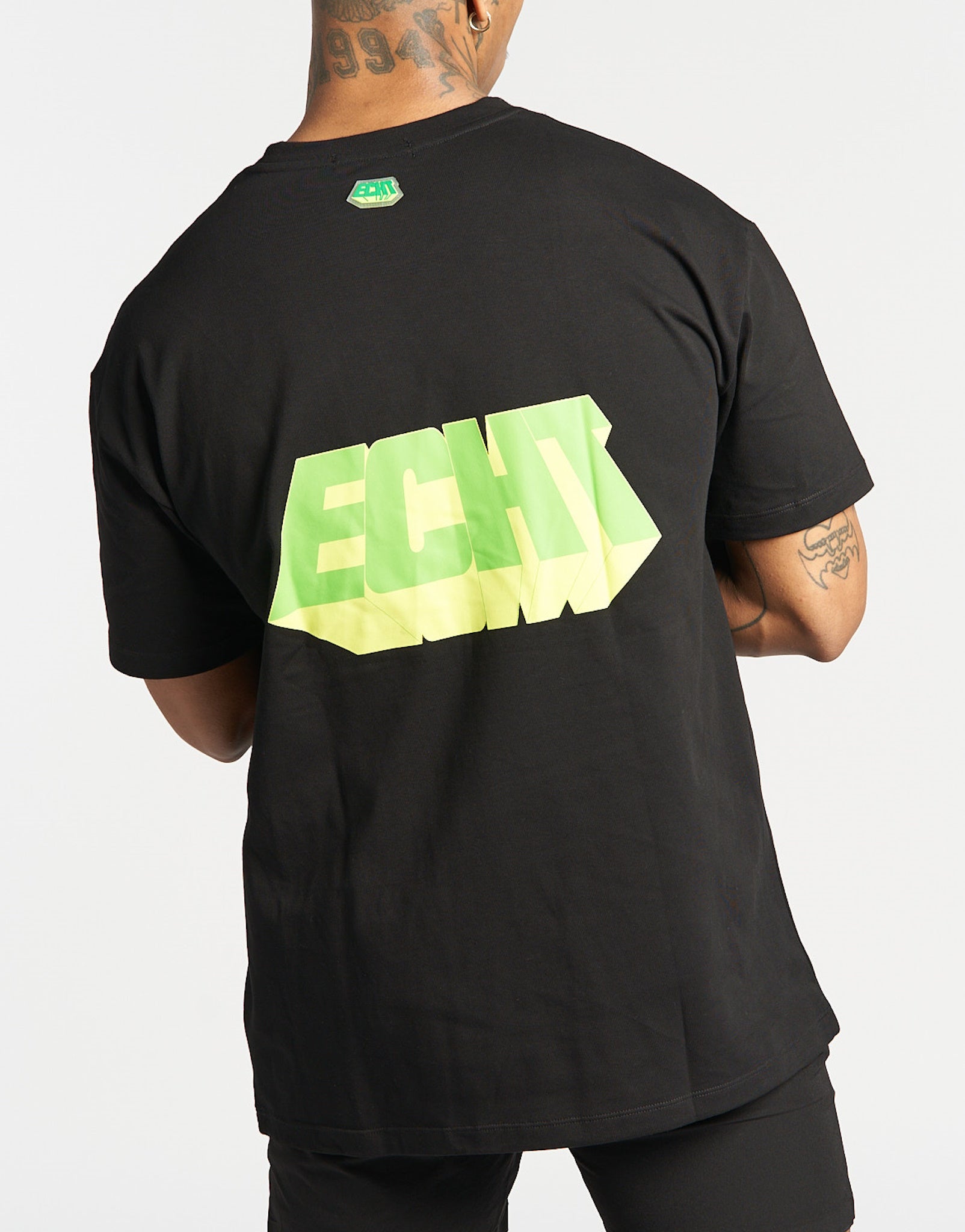 Head On T-Shirt - Black (Green)