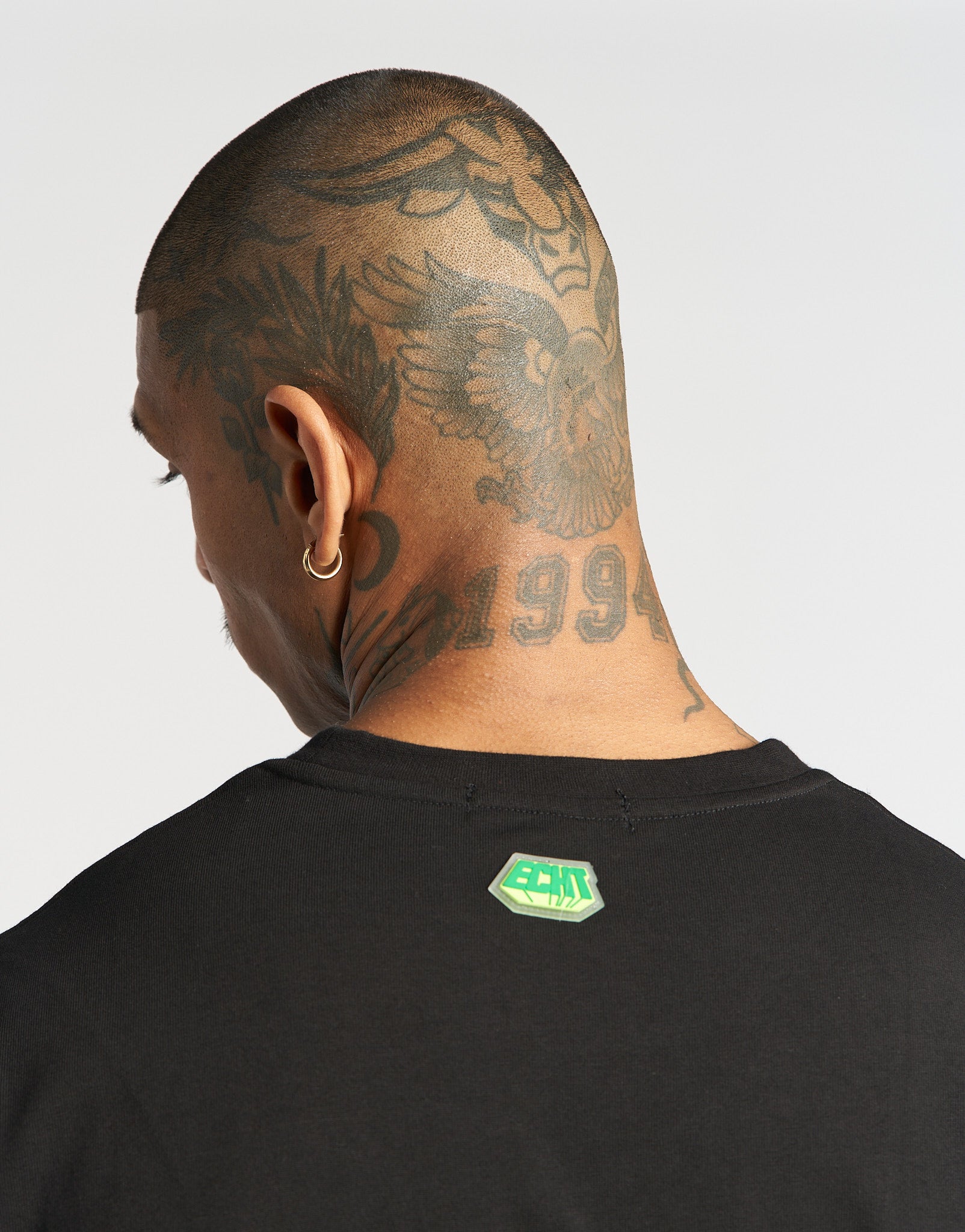 Head On T-Shirt - Black (Green)