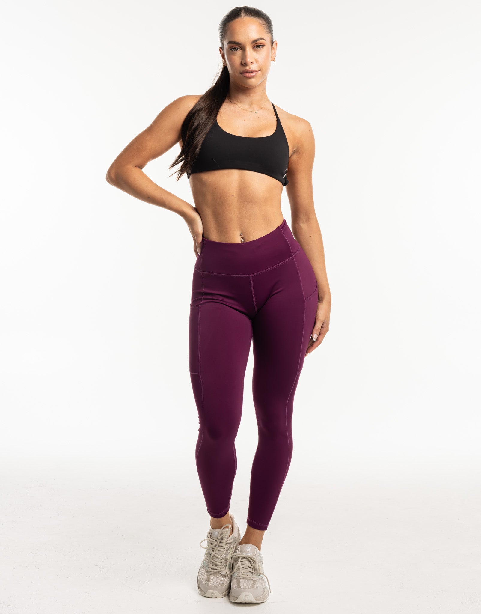 Thermal Pocket Leggings - Purple