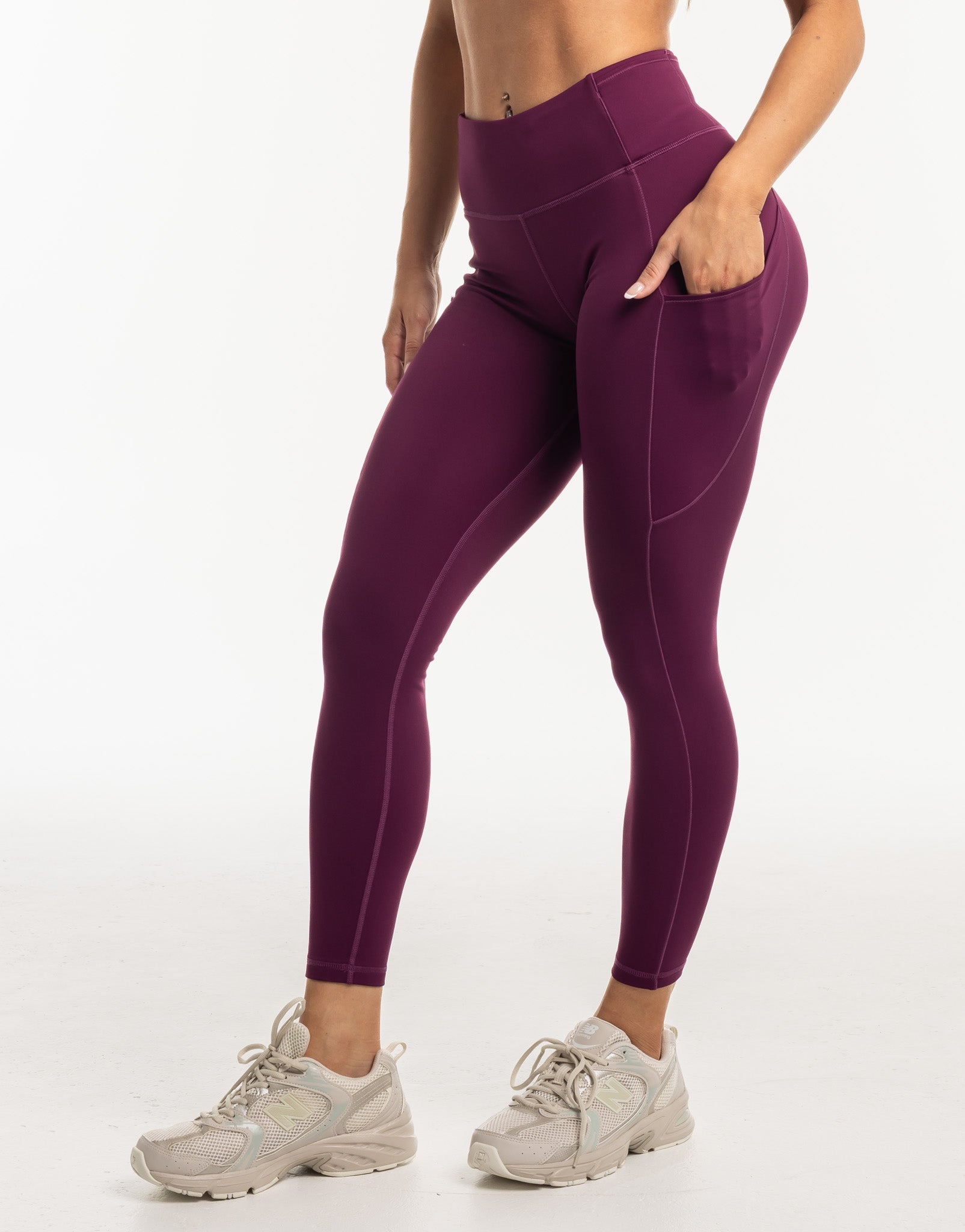 Thermal Pocket Leggings - Purple