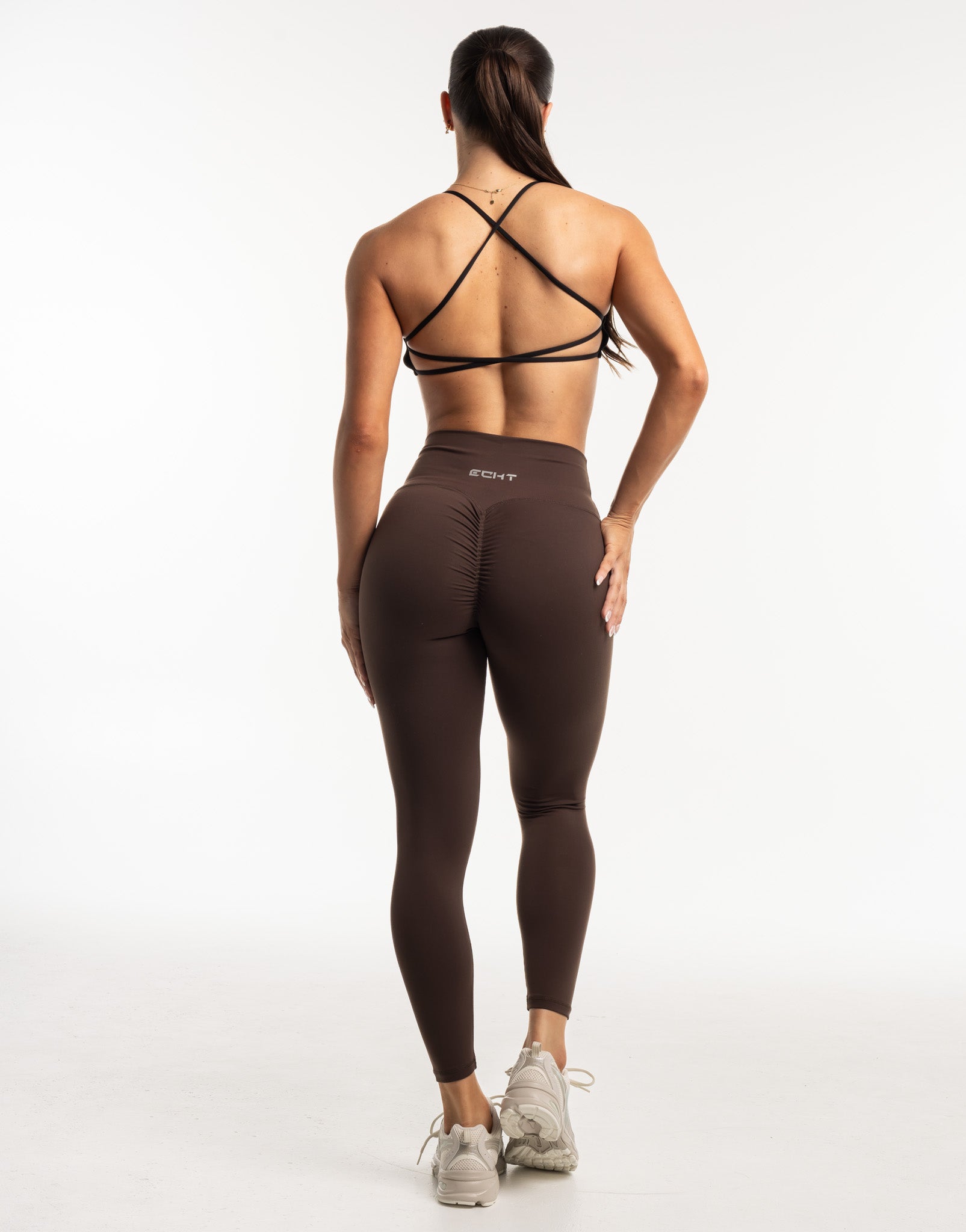 Echt Force Scrunch Leggings - Fudge Brown