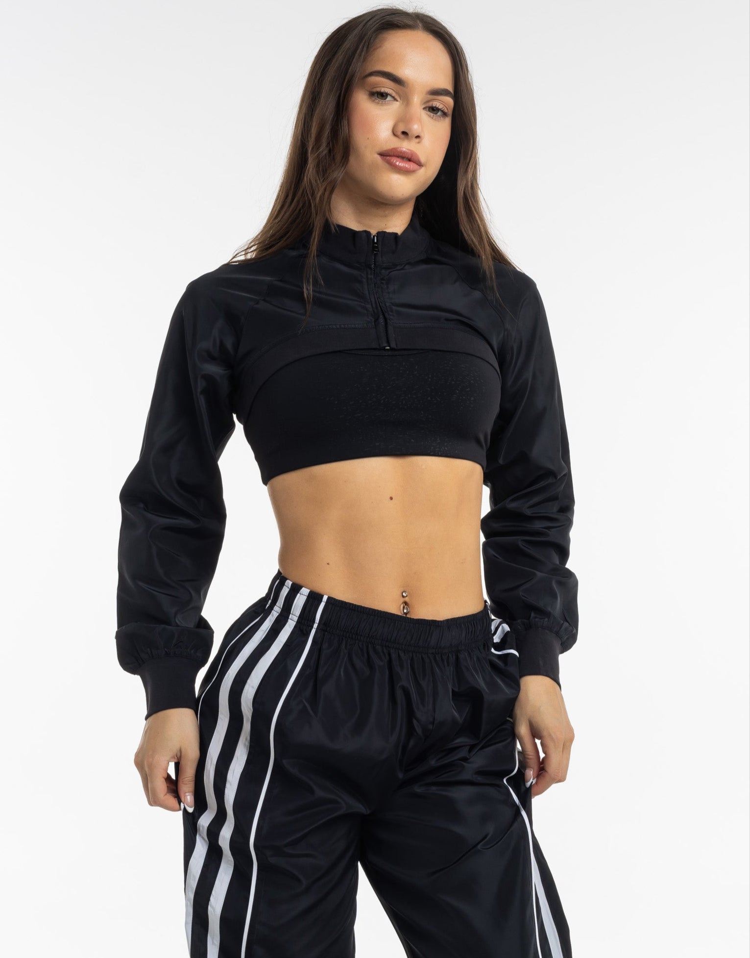Y2K Retro Speed Jacket - Flat Black