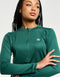 Velocity Quarter Zip Running Top - Green