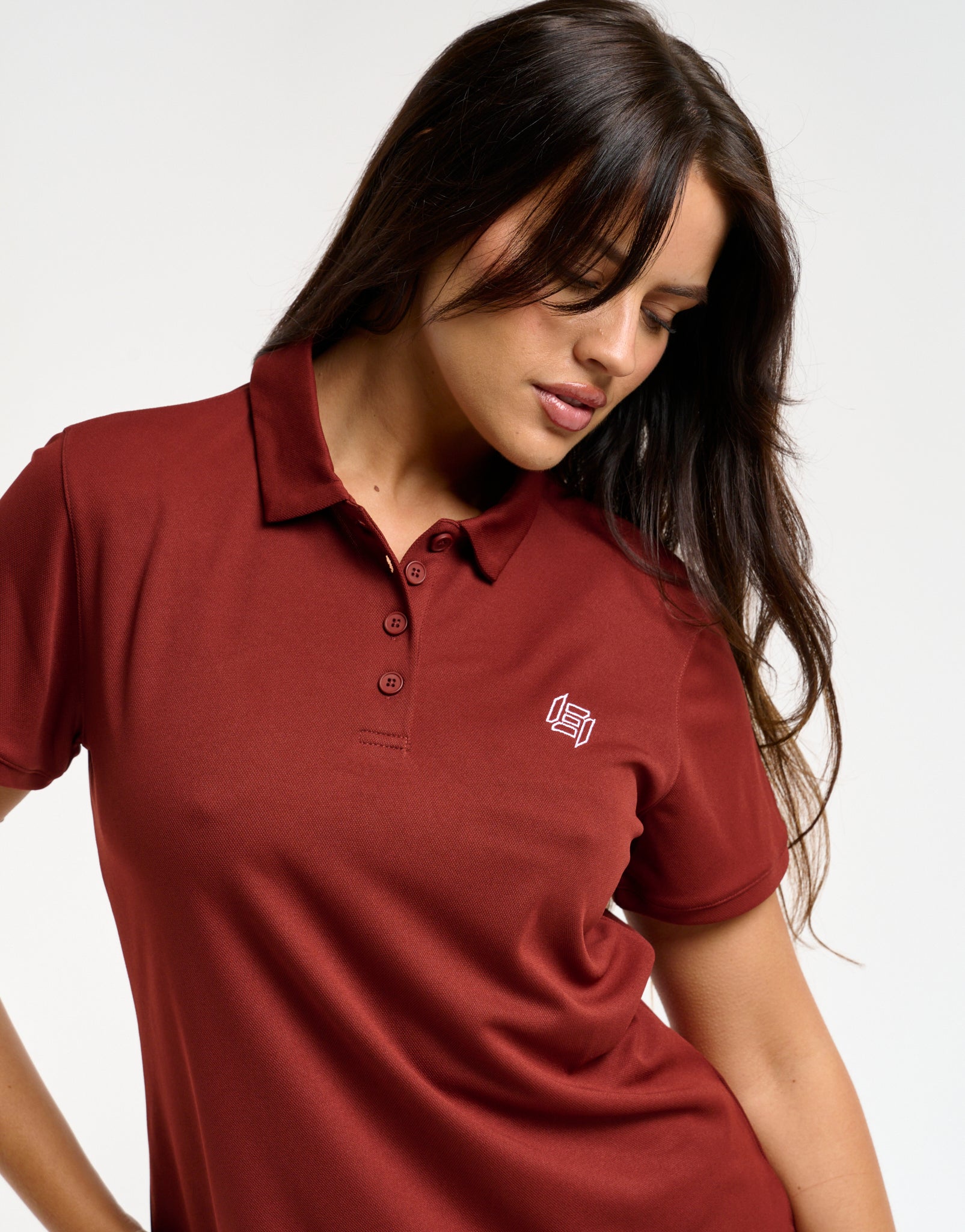 Flow Short-Sleeve Polo - Brown