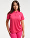 Flow Short-Sleeve Polo - Pink