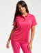 Flow Short-Sleeve Polo - Pink