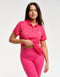 Flow Short-Sleeve Polo - Pink