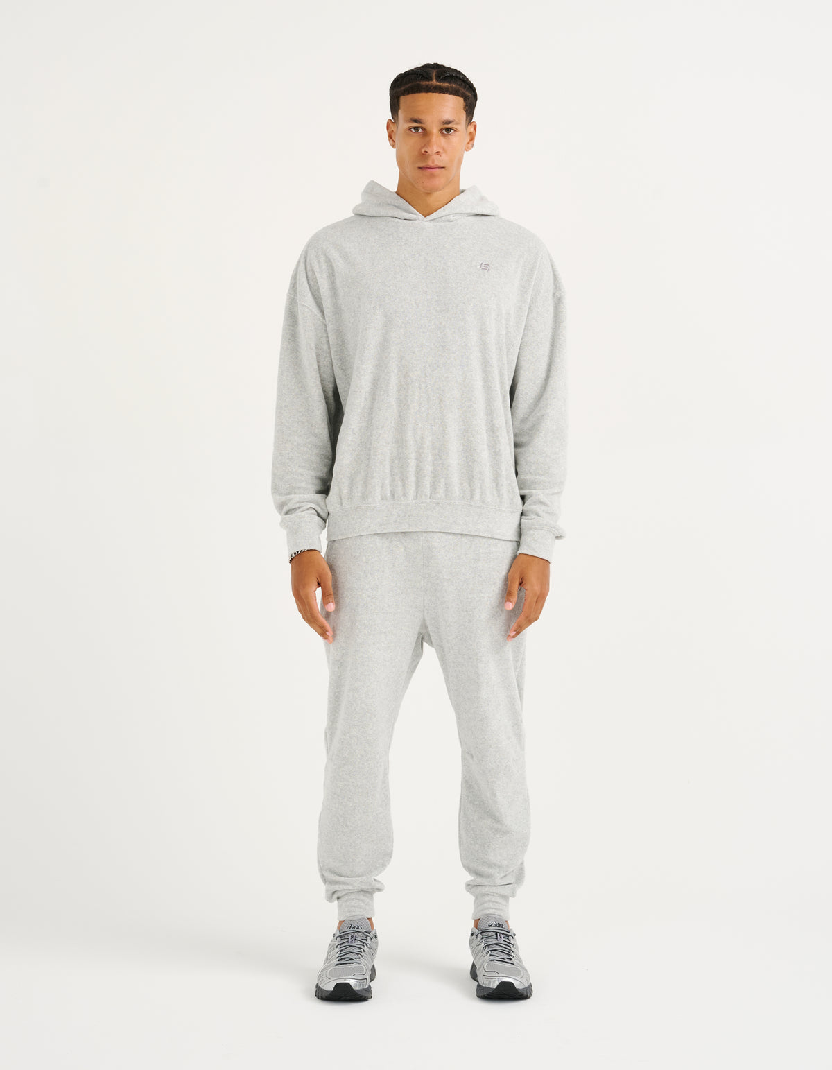 Terry Hoodie - Grey Marle