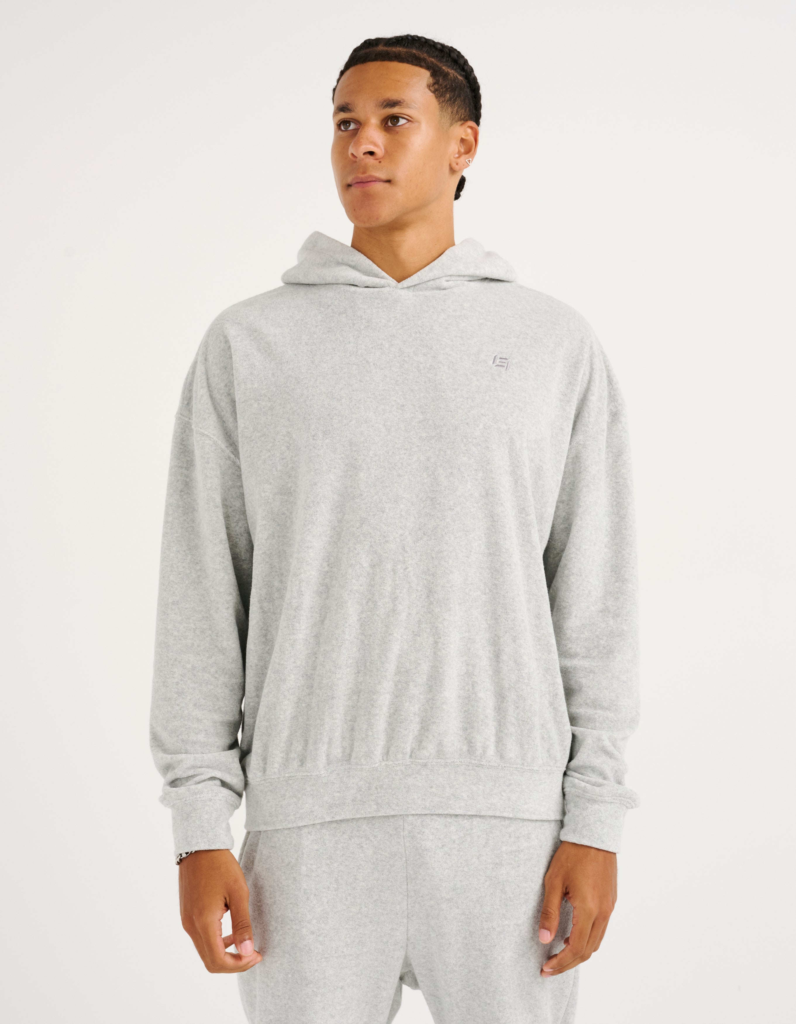 Terry Hoodie - Grey Marle