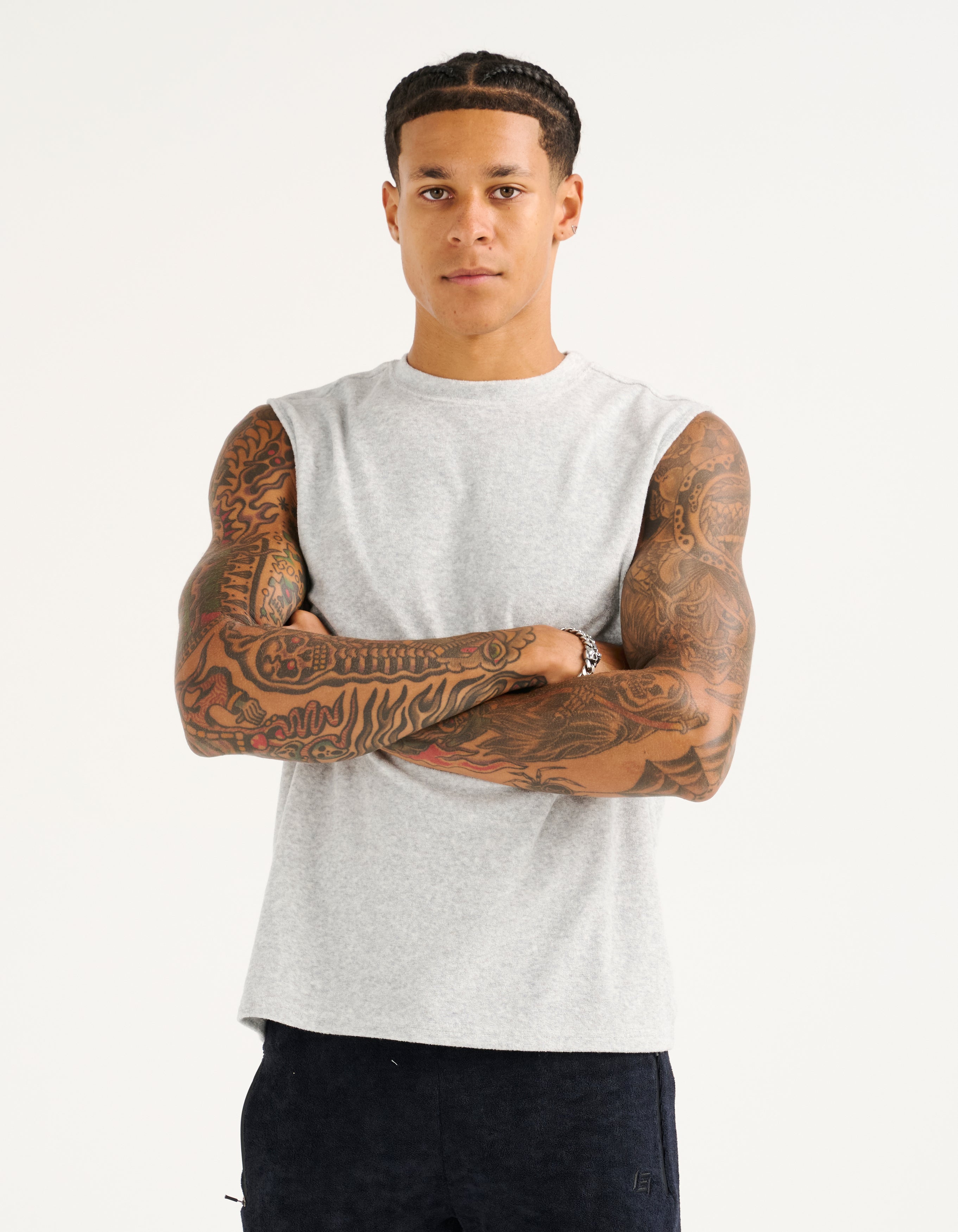 Terry Singlet - Grey Marle