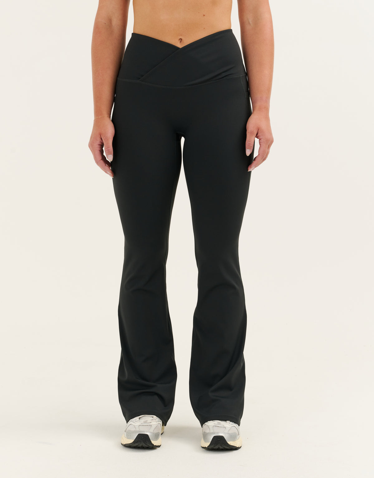 Nova Lycra® Flare Leggings - Phantom Black