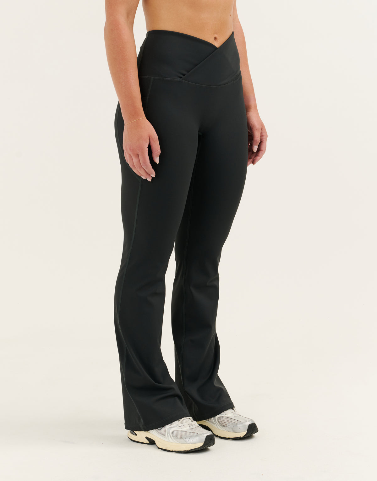 Nova Lycra® Flare Leggings - Phantom Black