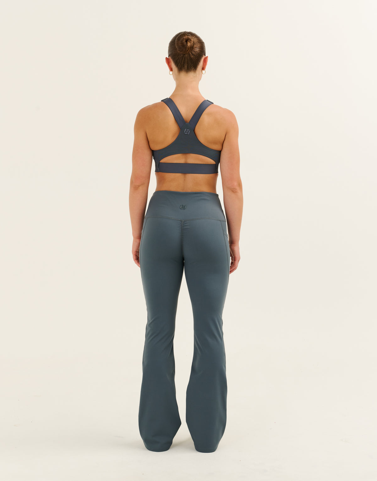 Nova Lycra® Flare Leggings - Storm Grey