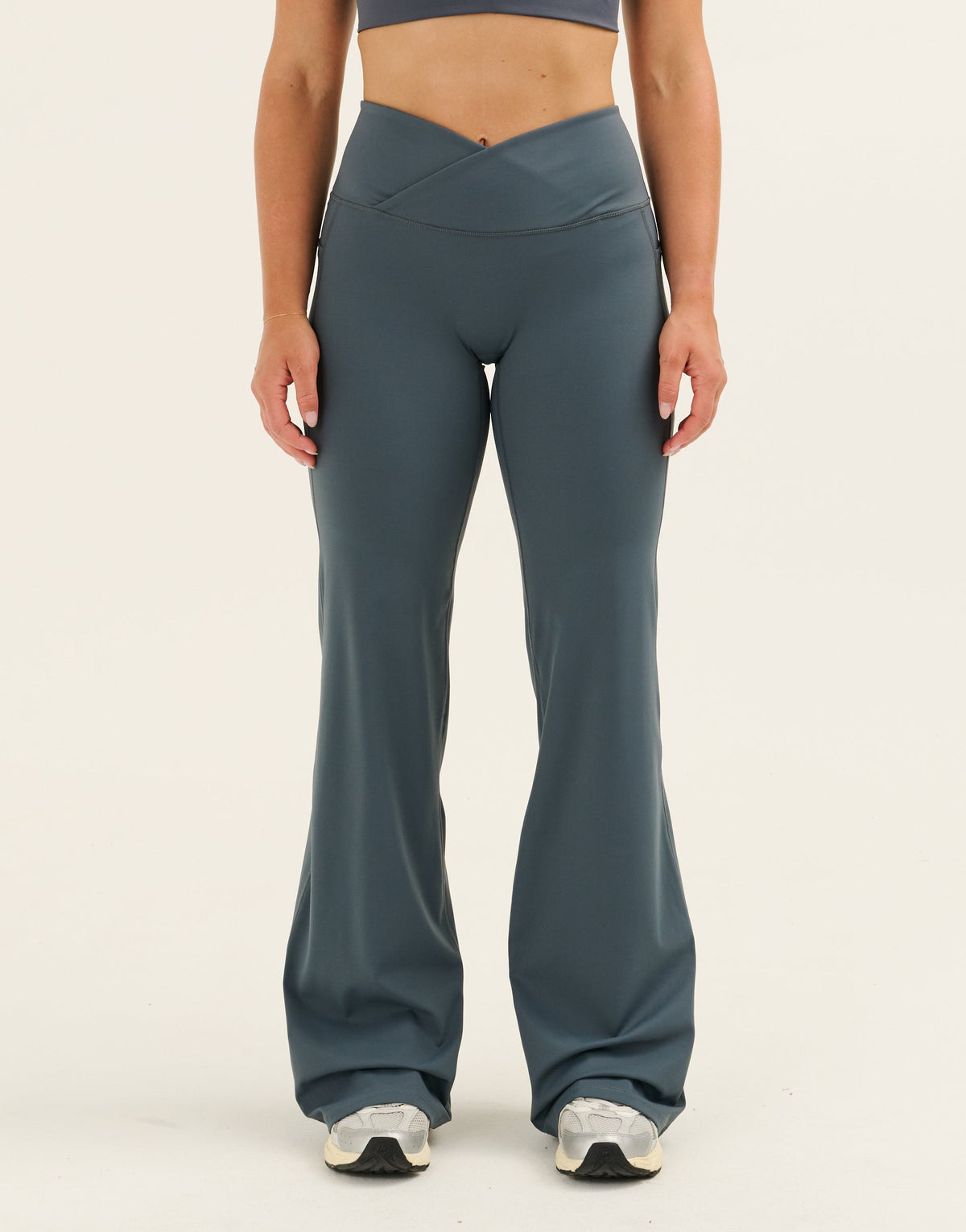 Nova Lycra® Pocket Wide Leg Pant - Storm Grey
