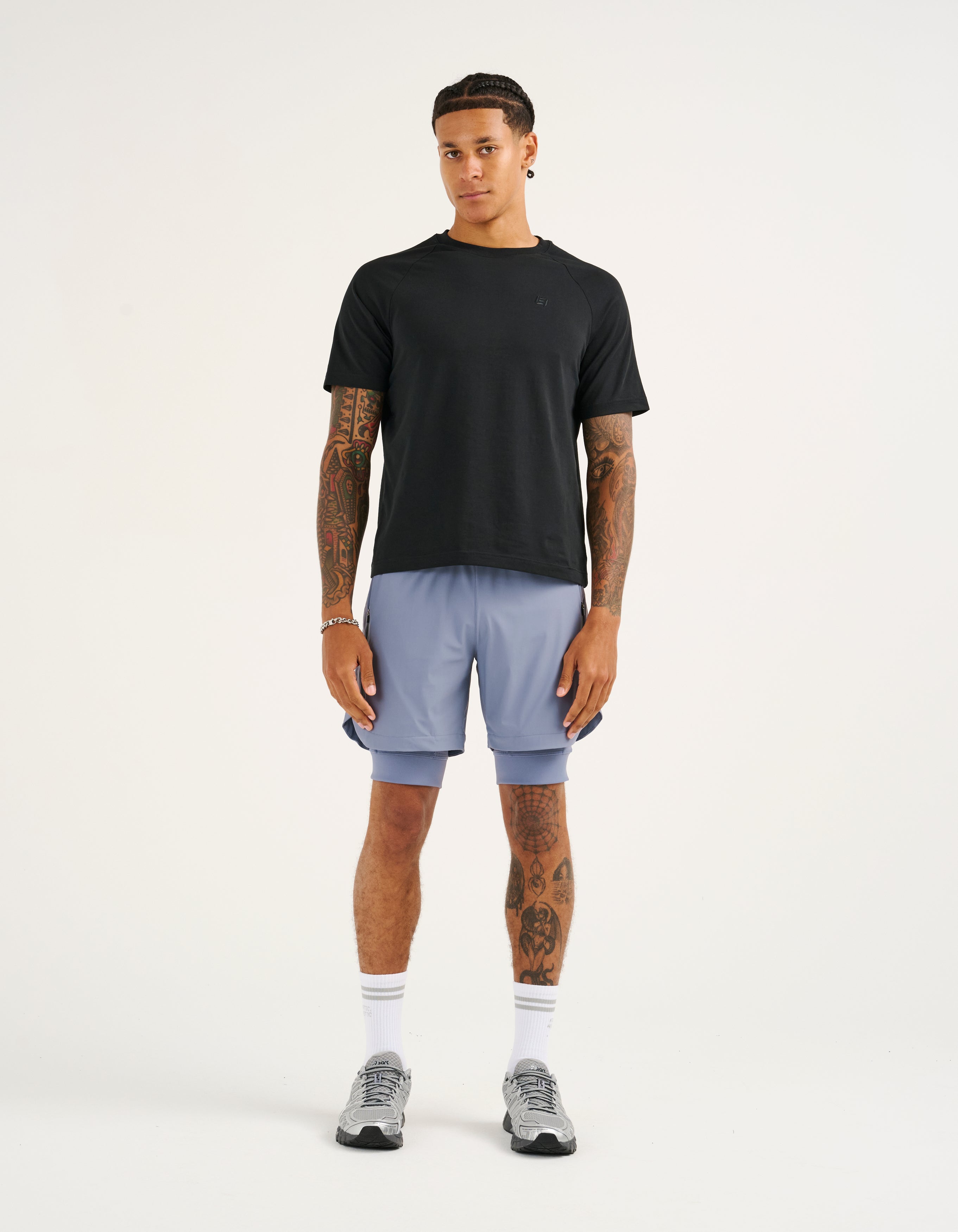 Performance Shorts - Dusty Blue