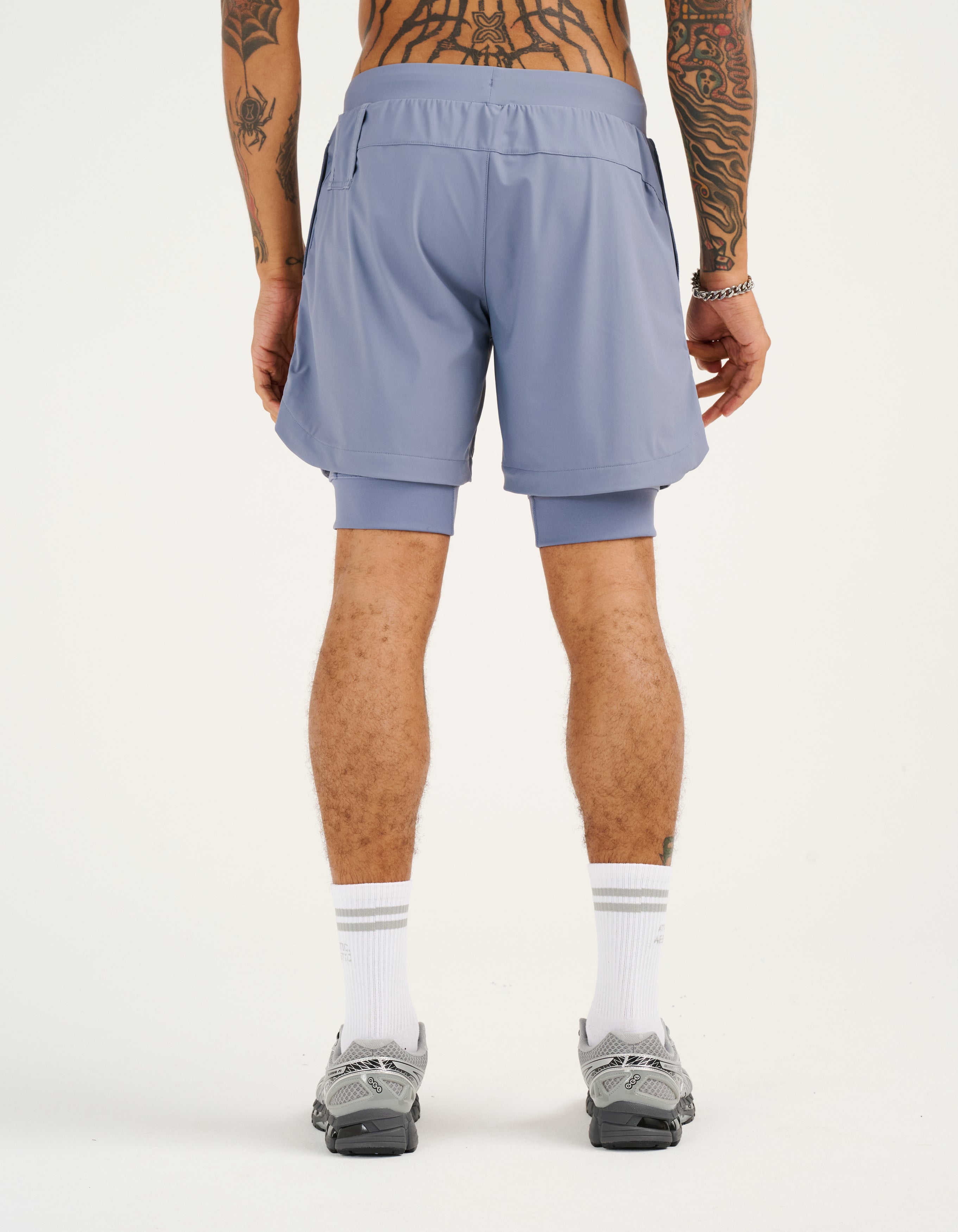 Performance Shorts - Dusty Blue