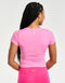 SmoothForm Ruched Sculpt Top - Bright Pink