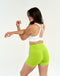 Echt Force Scrunch Shorts - Lime Green