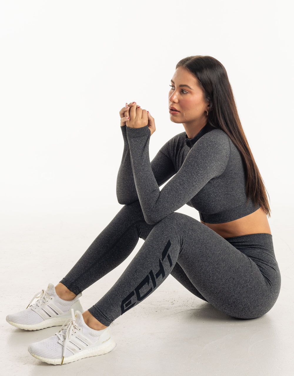 League Seamless Leggings - Charcoal