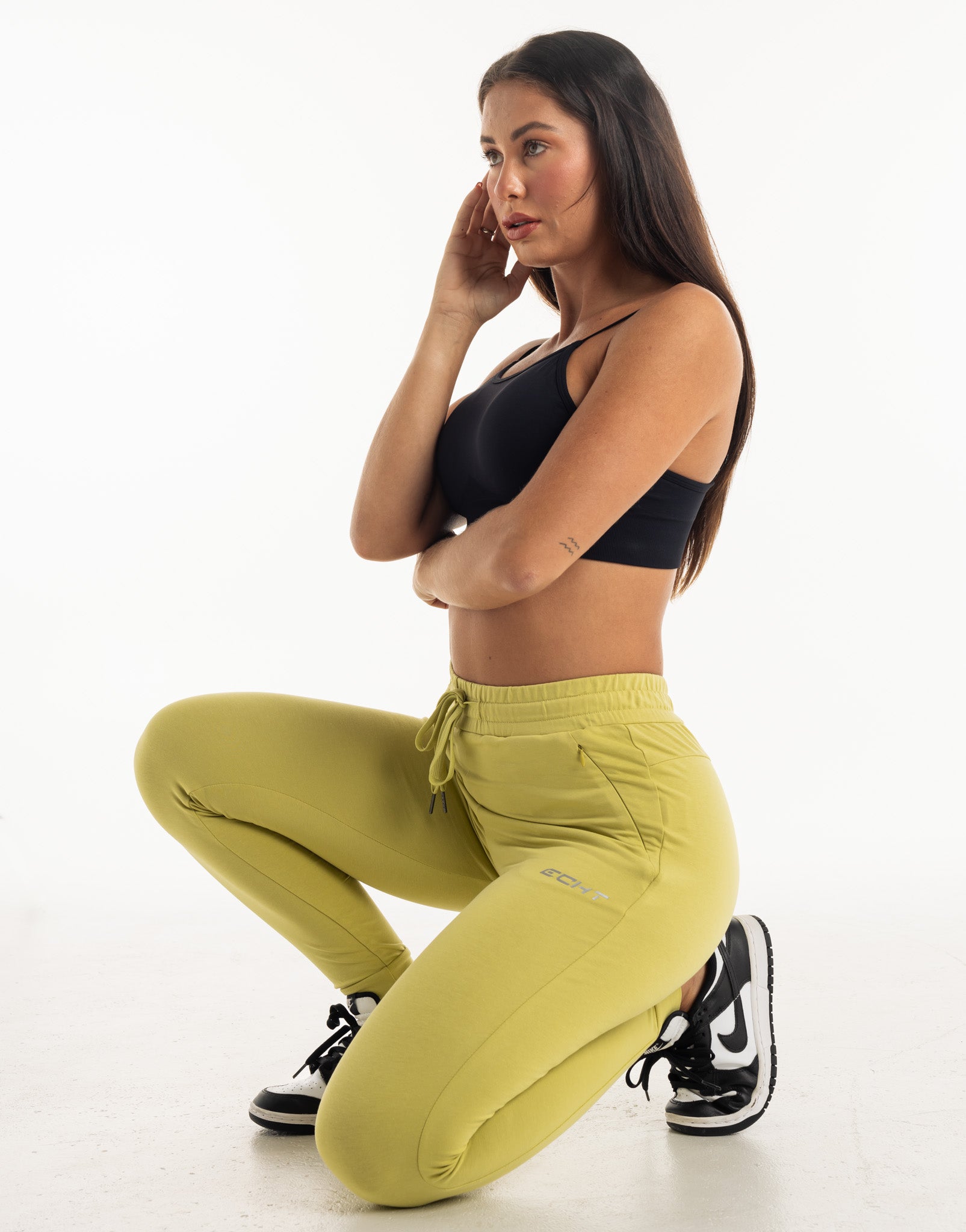 Ladies Tapered Joggers V2 - Light Green