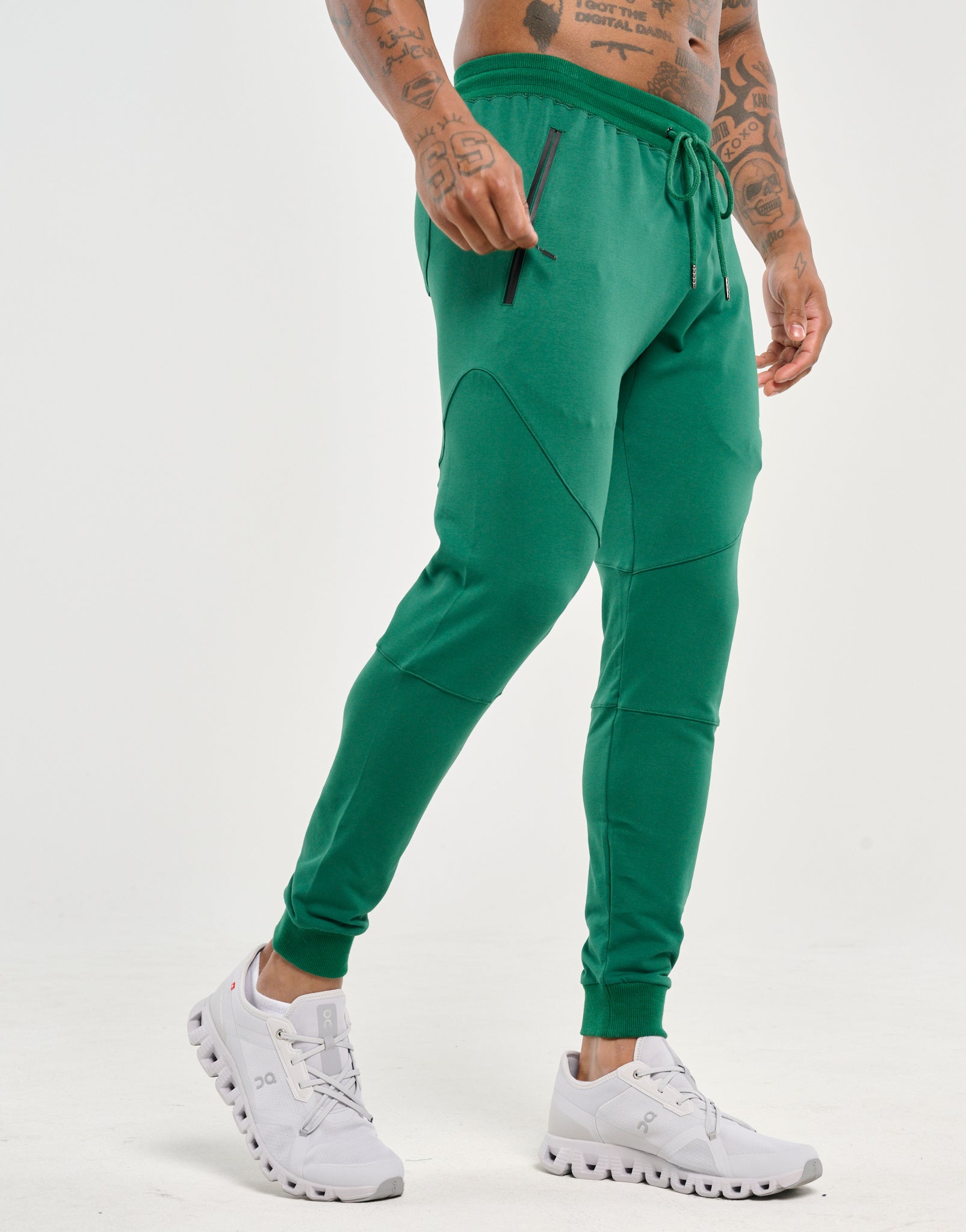 Echt Tapered Joggers - Forest Green