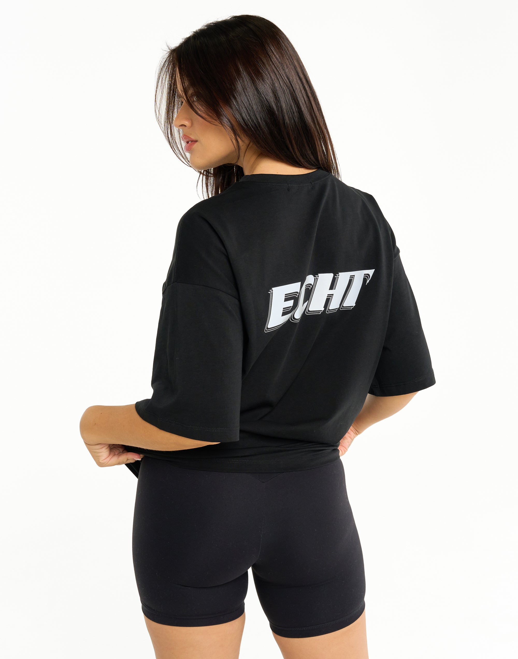 Track Oversize Tee - Black