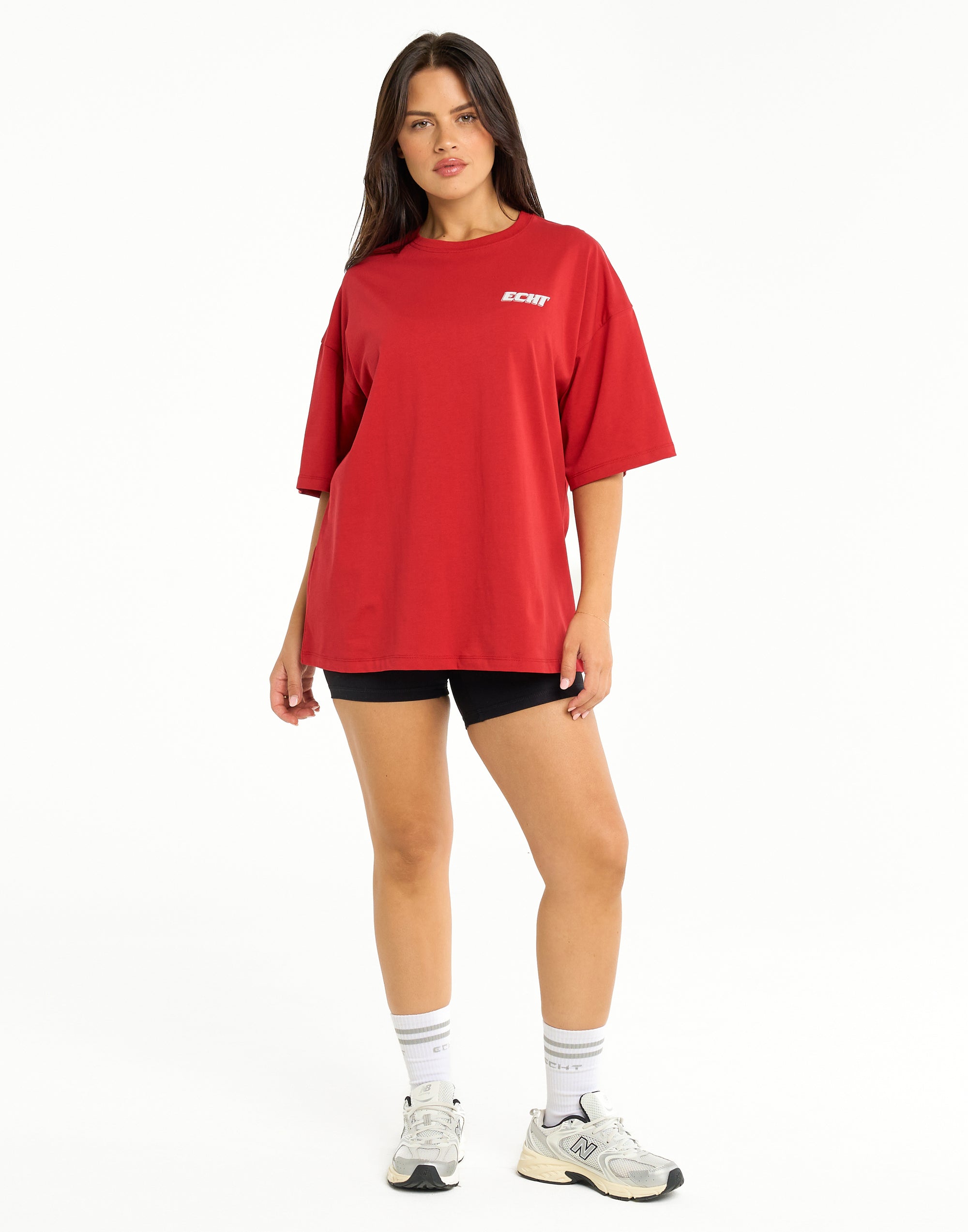 Track Oversize Tee - Red