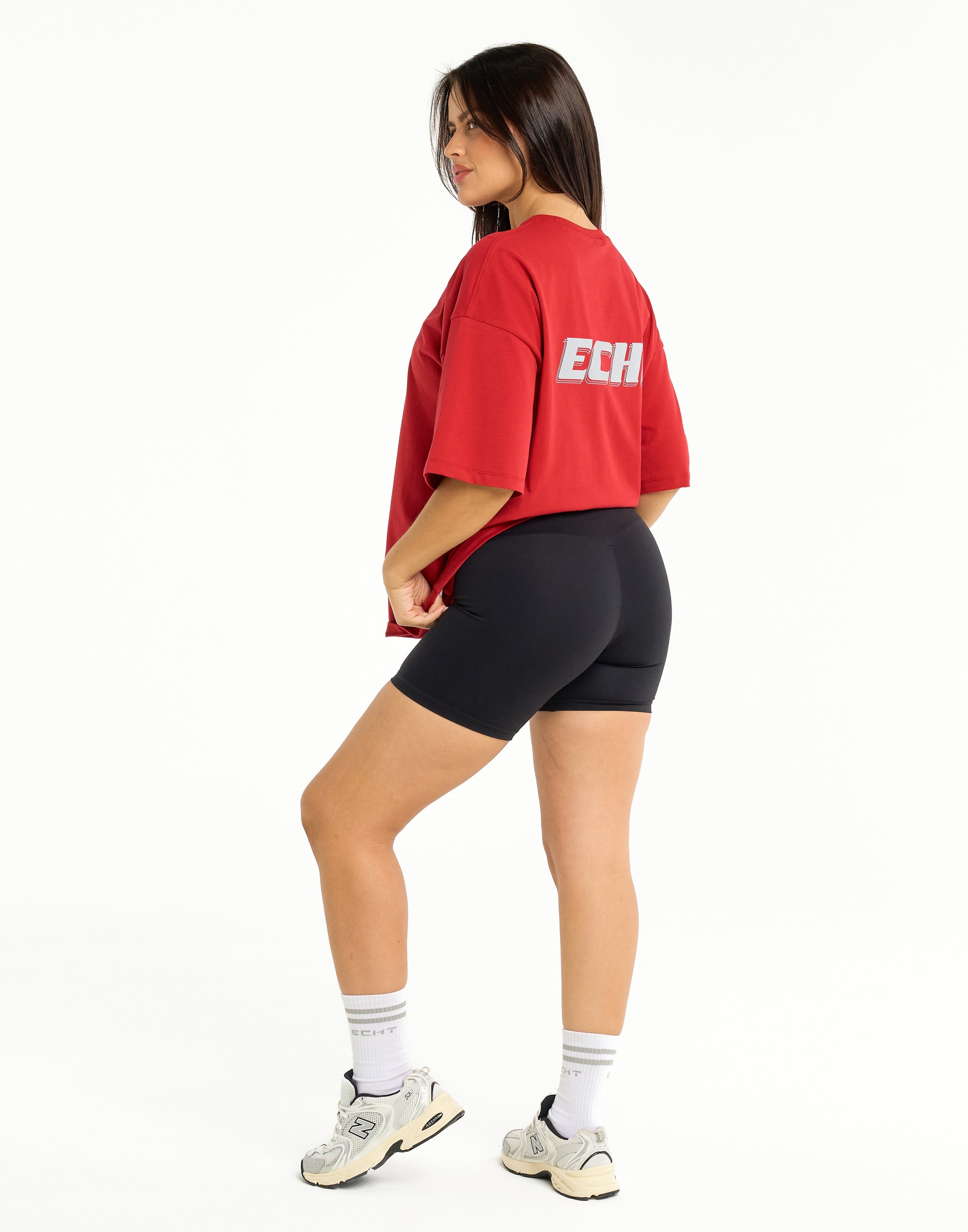 Track Oversize Tee - Red