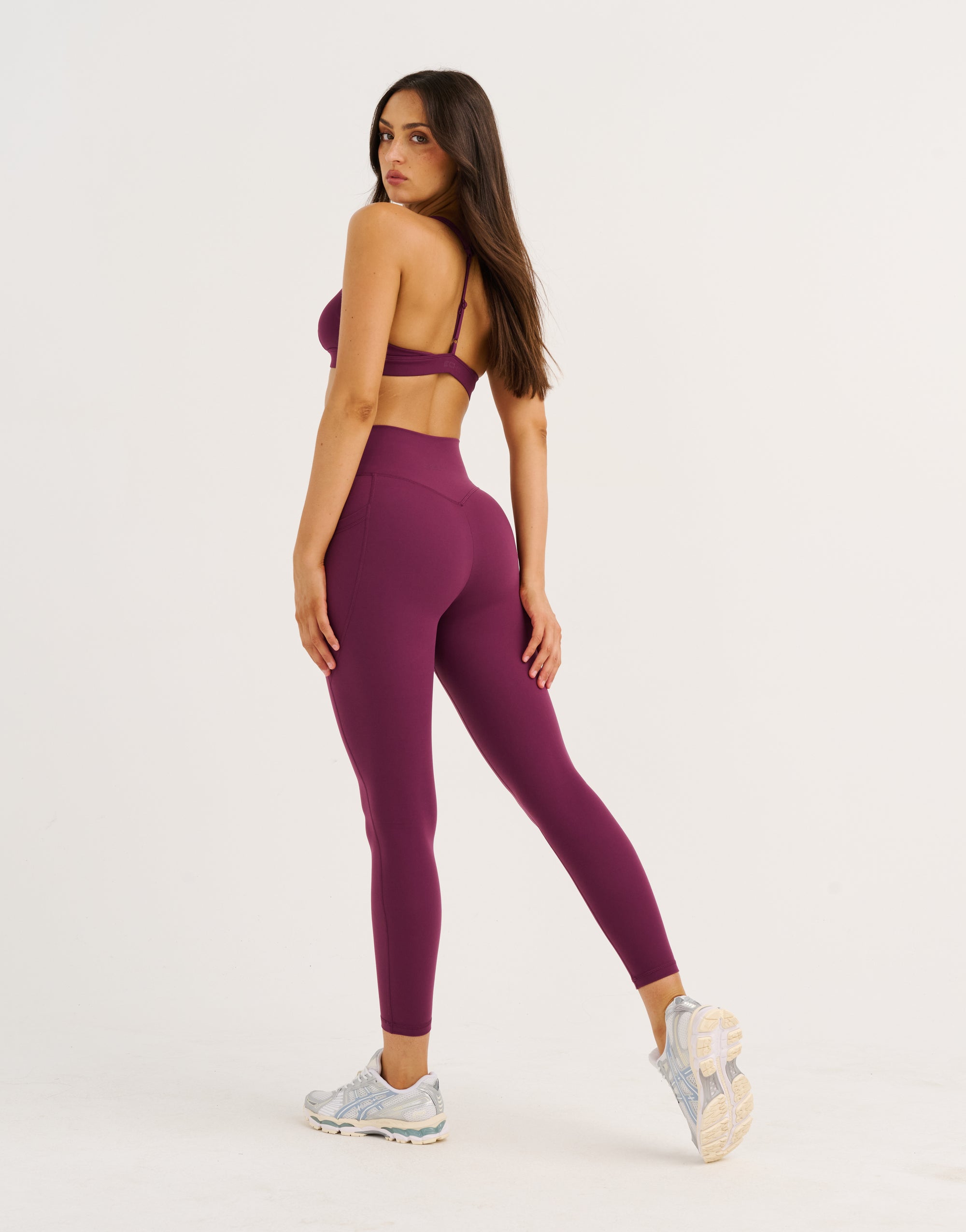 Ascend Pocket Leggings 25" - Blackberry