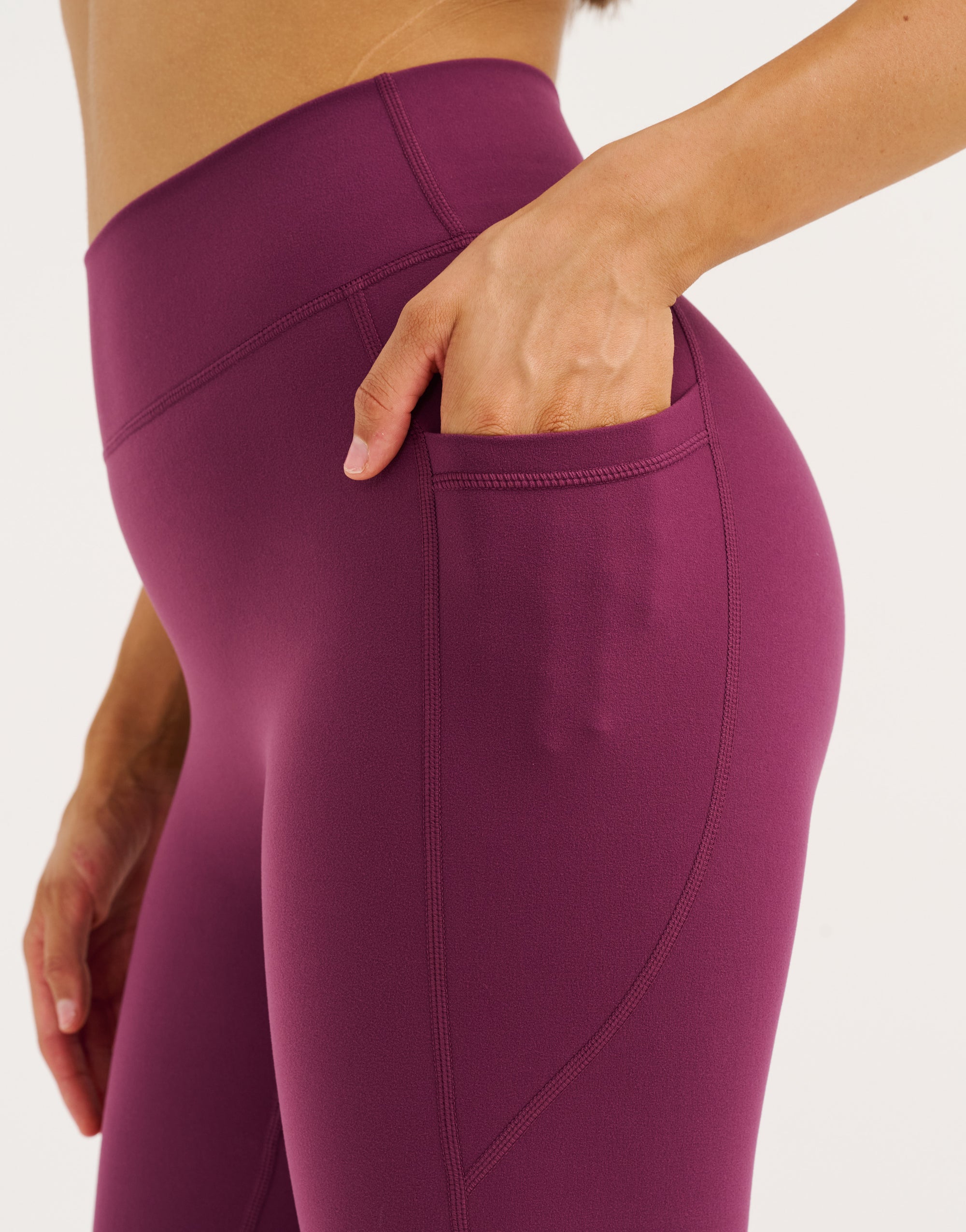 Ascend Pocket Leggings 25" - Blackberry