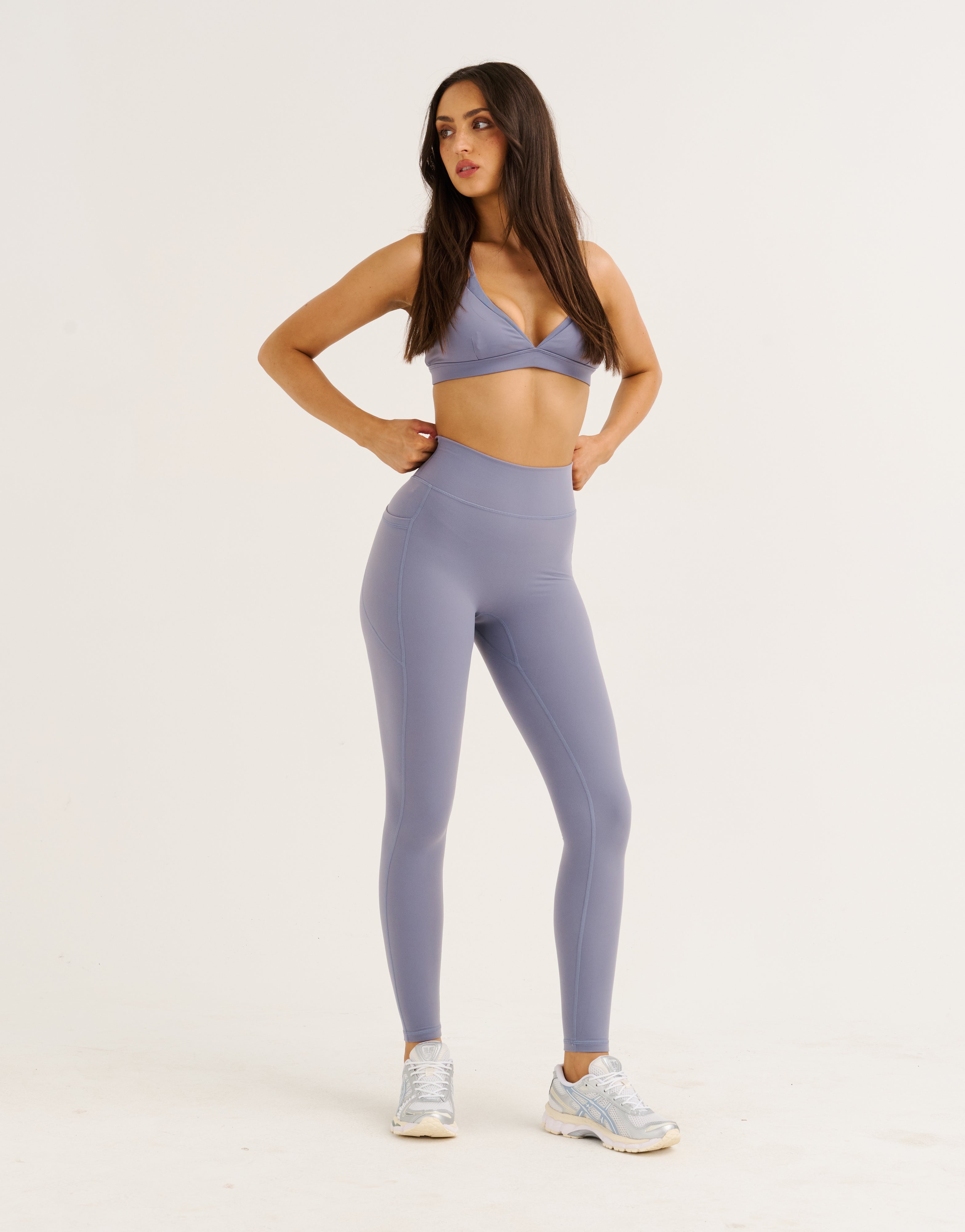 Ascend Pocket Leggings 28" - Washed Blue