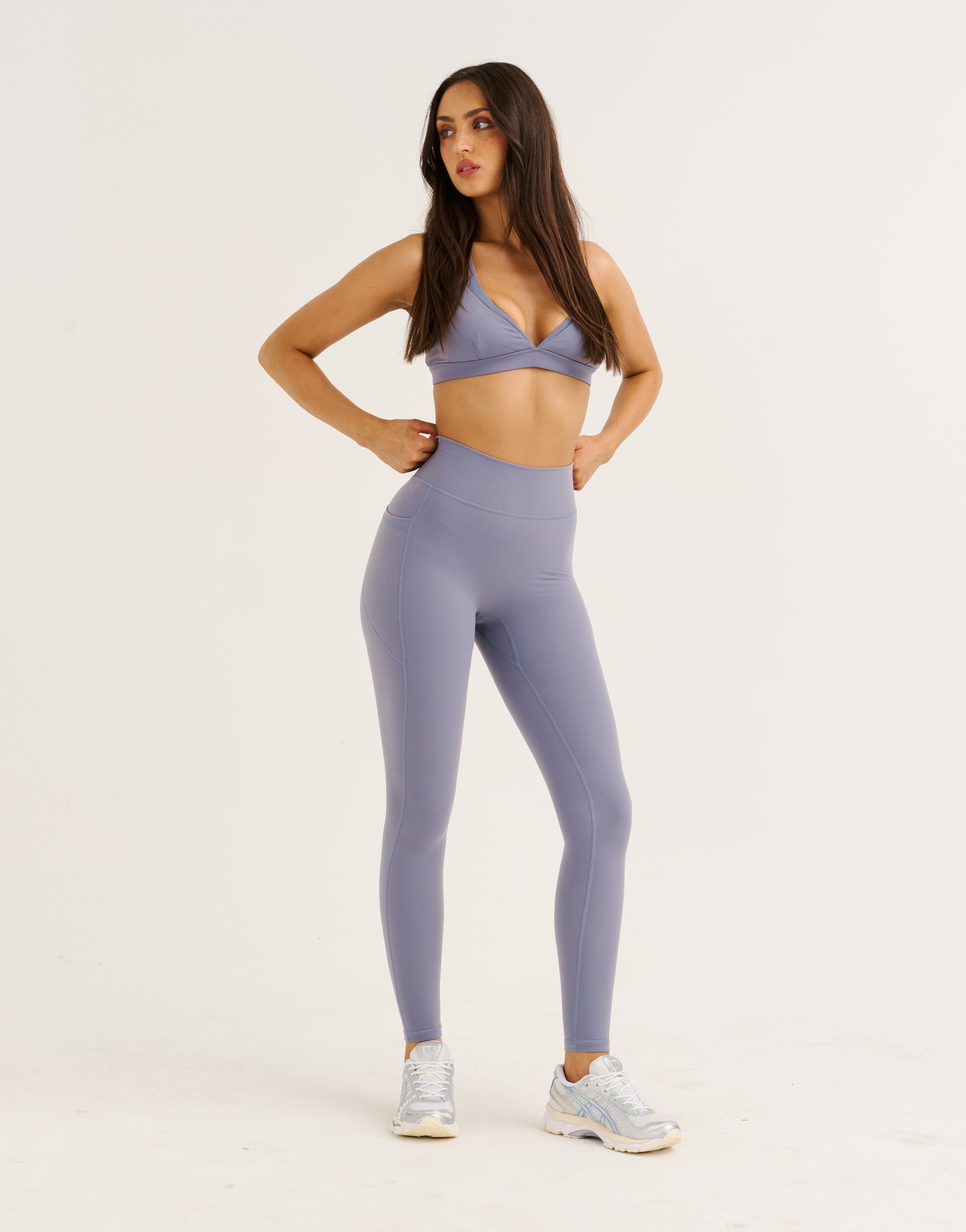 Ascend Pocket Leggings 28" - Washed Blue
