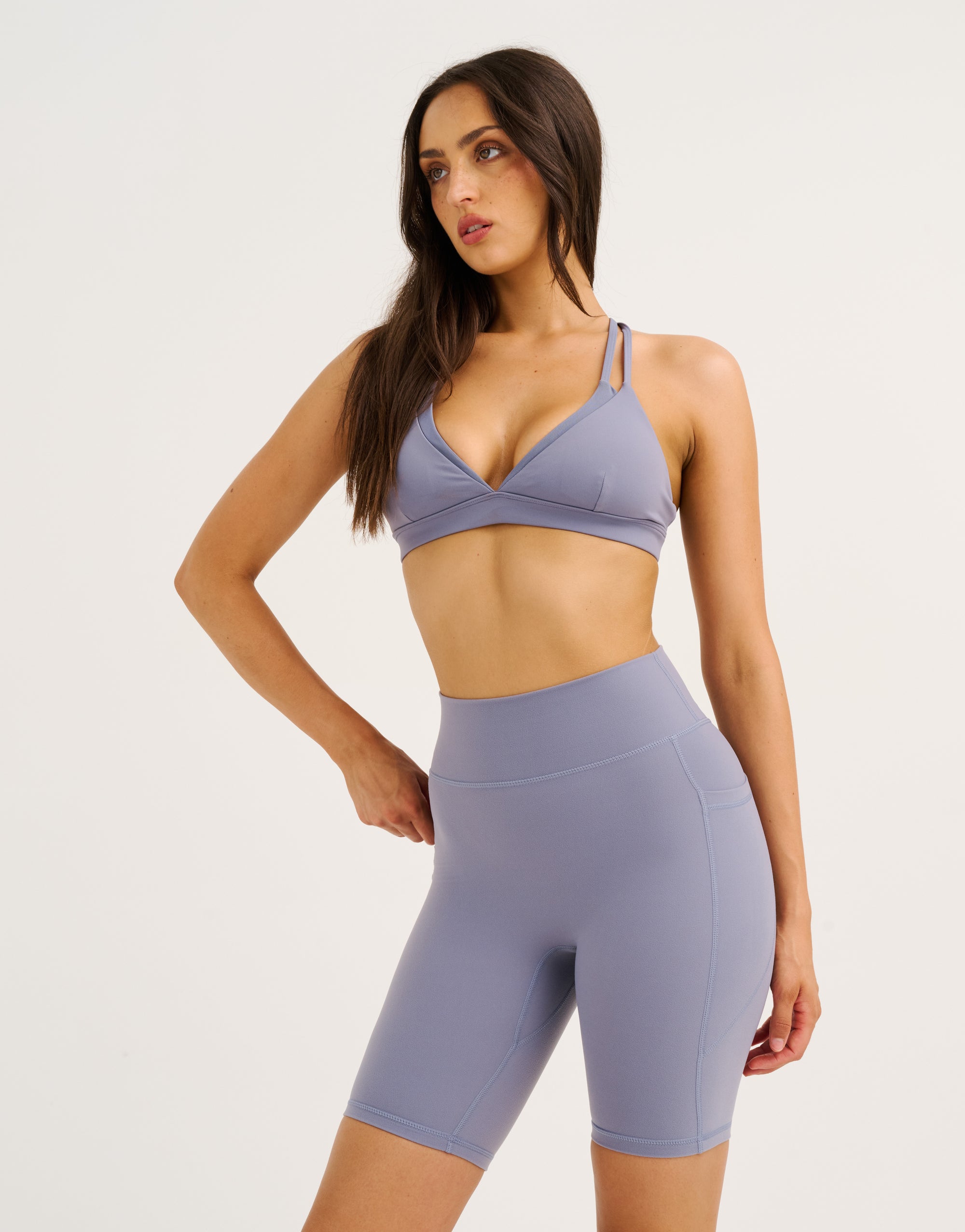 Ascend Pocket Shorts 8" - Washed Blue