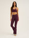 Pulse Flare Leggings - Blackberry