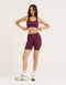 Arise Scrunch Mid-Waist Shorts - Blackberry