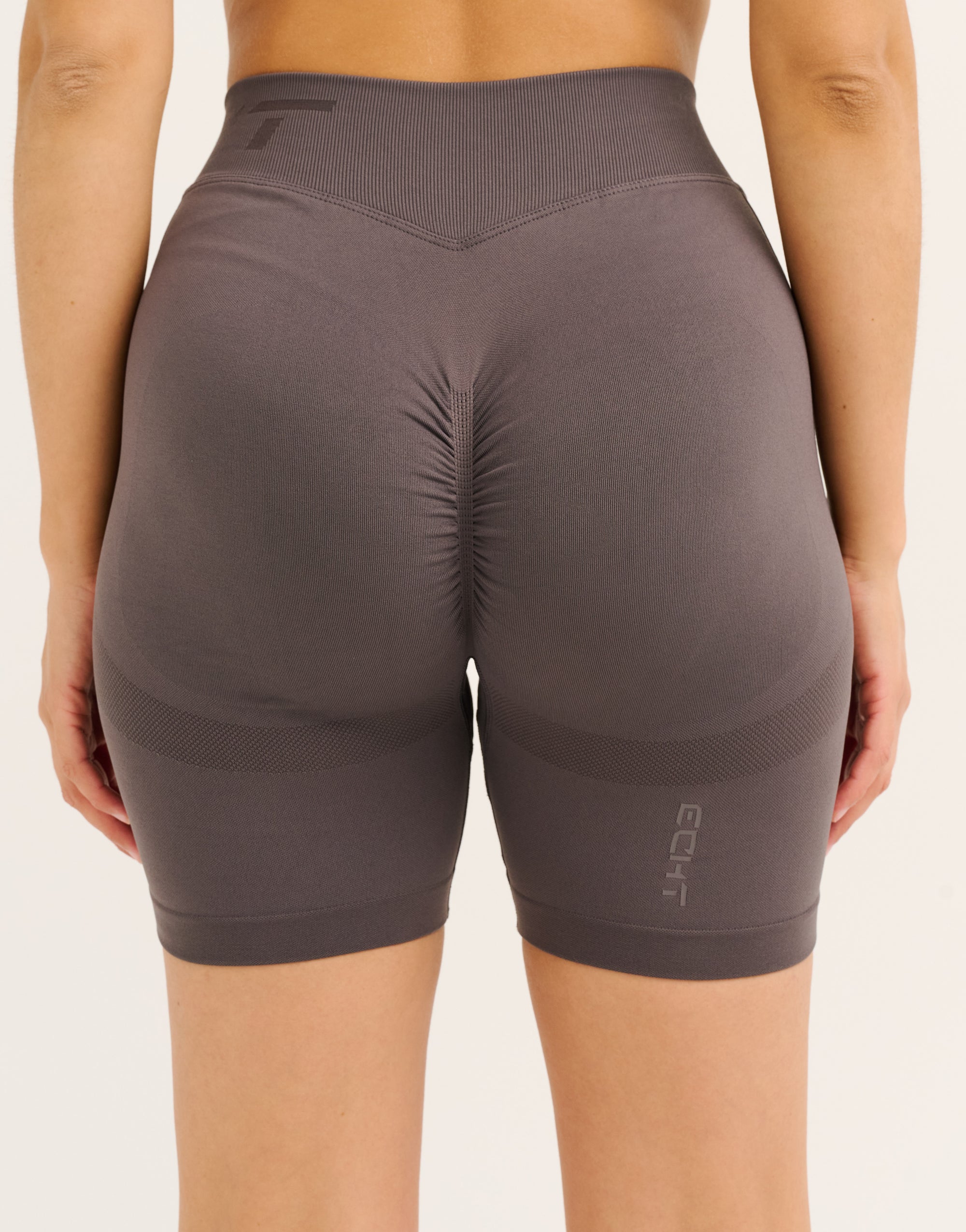 Arise Scrunch Mid-Waist Shorts - Slate Grey